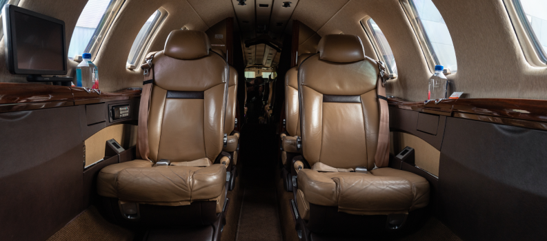 Alpha Jet Charter- Plane Interior